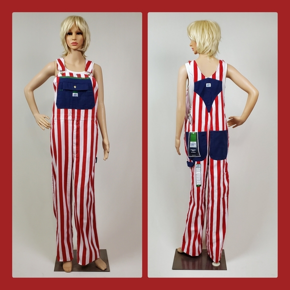 liberty overalls red white blue